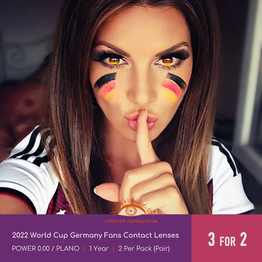 2022 World Cup Germany Fans Colored Contact Lenses - thumbnail 2