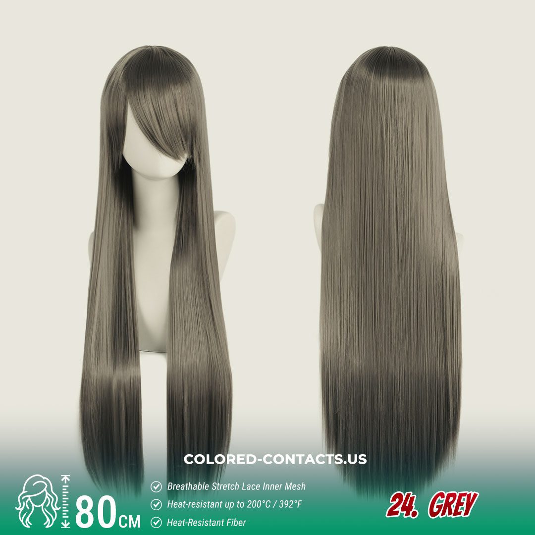 24-Color Versatile Cosplay Wig (80cm-Length) - thumbnail 24