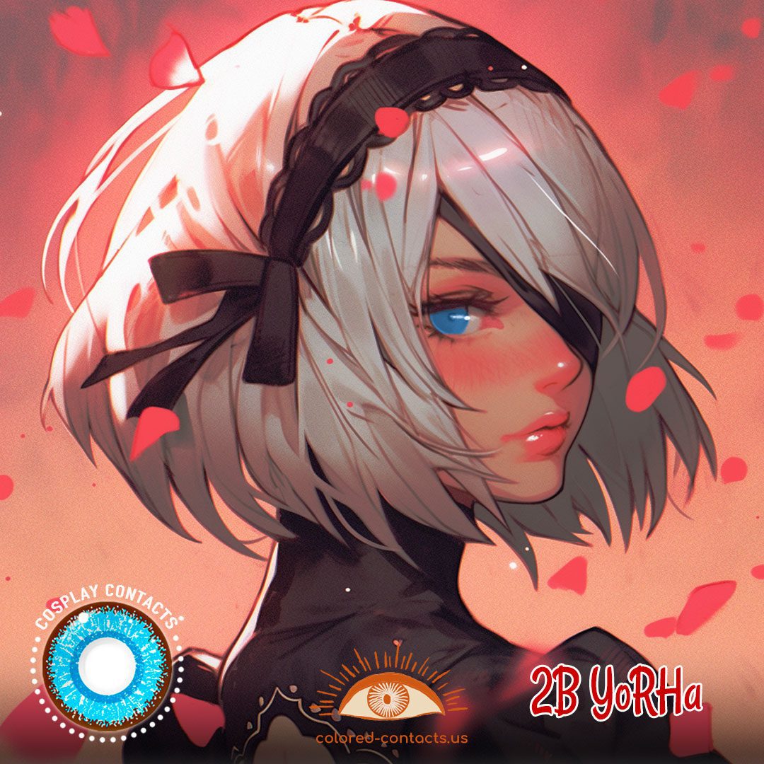 2B YoRHa Cosplay Contact Lenses - image 1