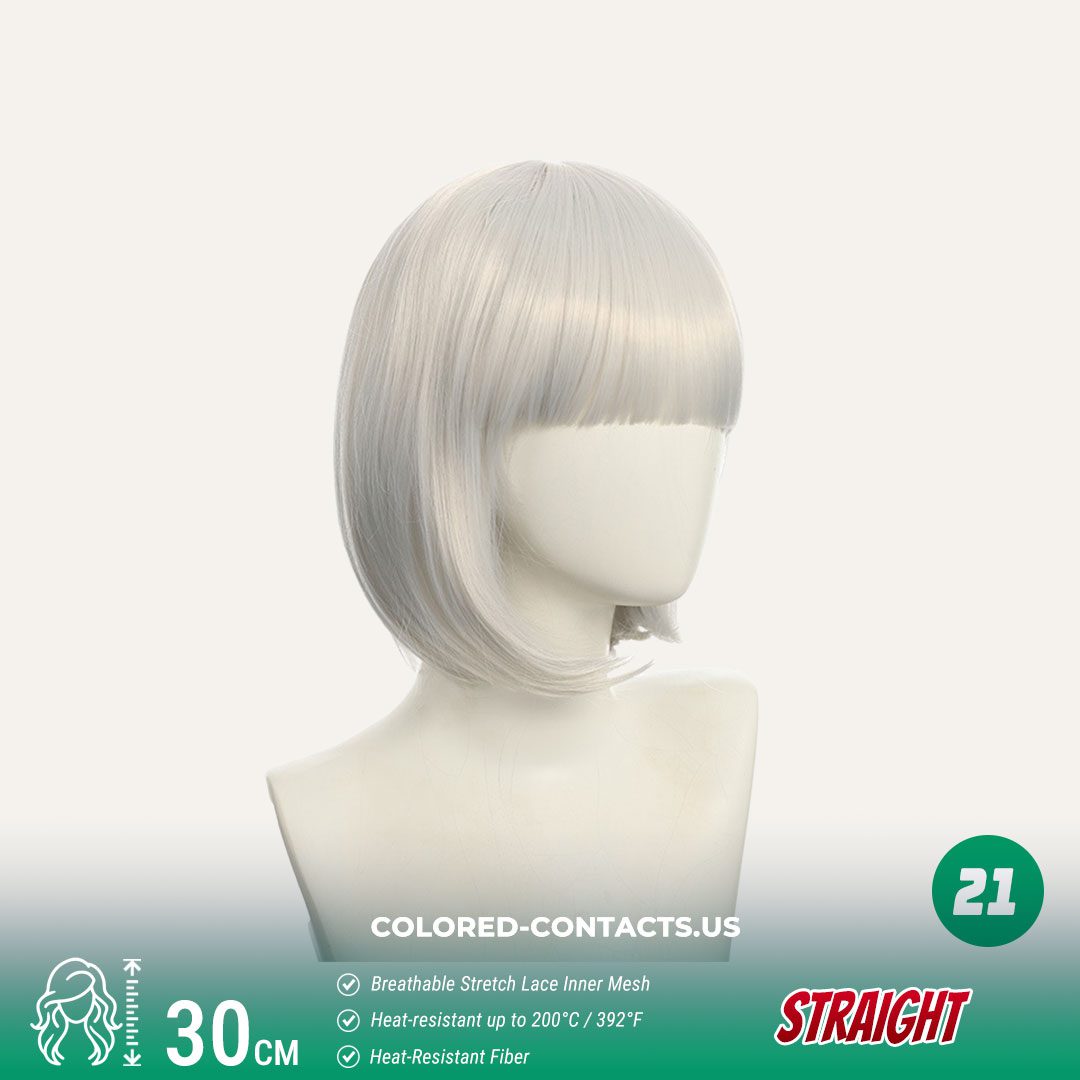 30cm BOBO Style Cosplay Wig Collection - 25 Colors - thumbnail 3