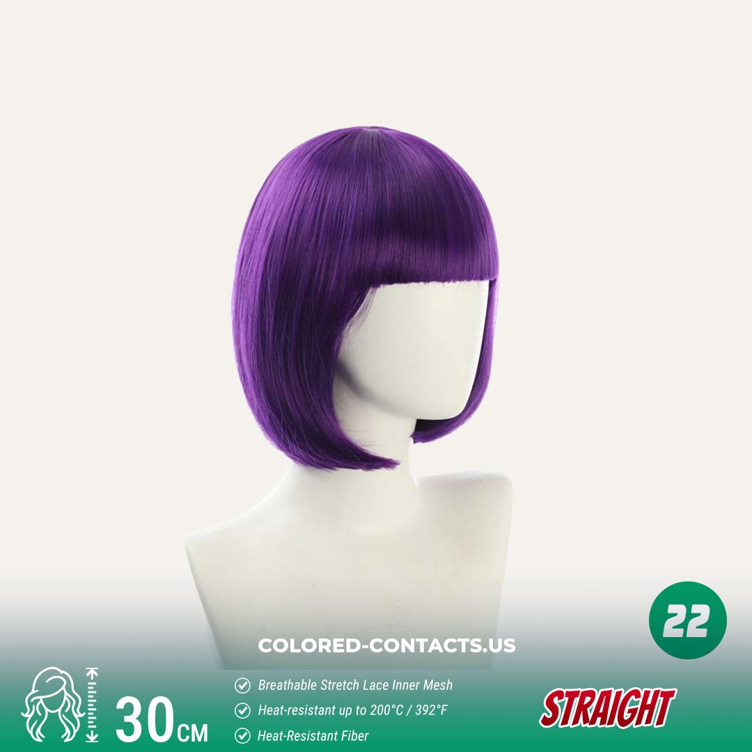 30cm BOBO Style Cosplay Wig Collection - 25 Colors - thumbnail 4