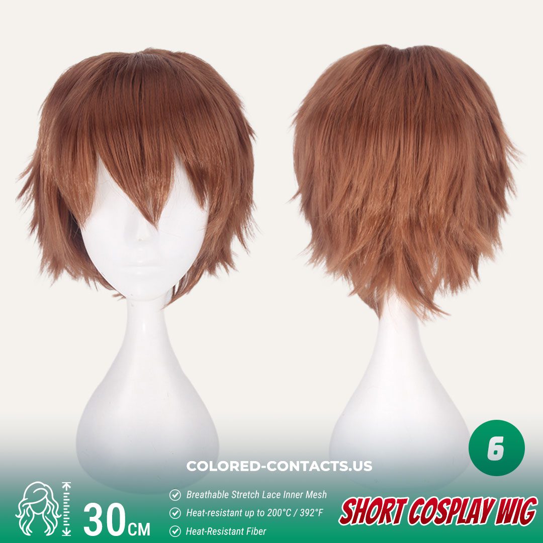 30cm Short Cosplay Wig Collection – 20 Colors - thumbnail 4