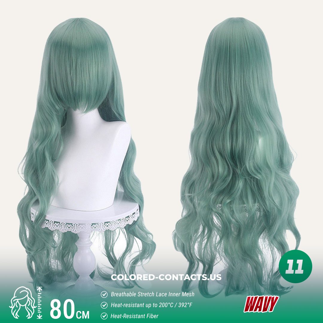 80cm Universal Wavy Cosplay Wig Collection - 20 Colors - thumbnail 4