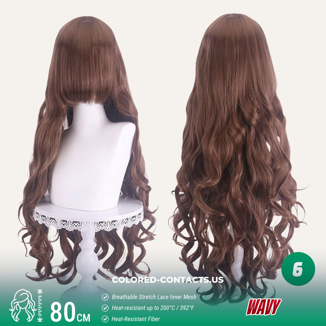 80cm Universal Wavy Cosplay Wig Collection – 20 Colors - thumbnail 5