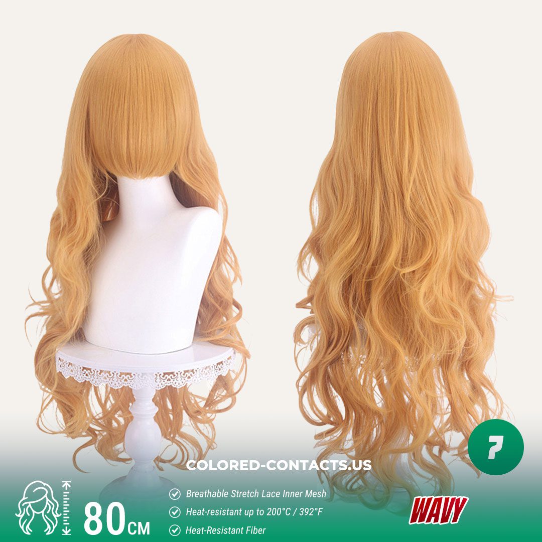 80cm Universal Wavy Cosplay Wig Collection – 20 Colors - thumbnail 2