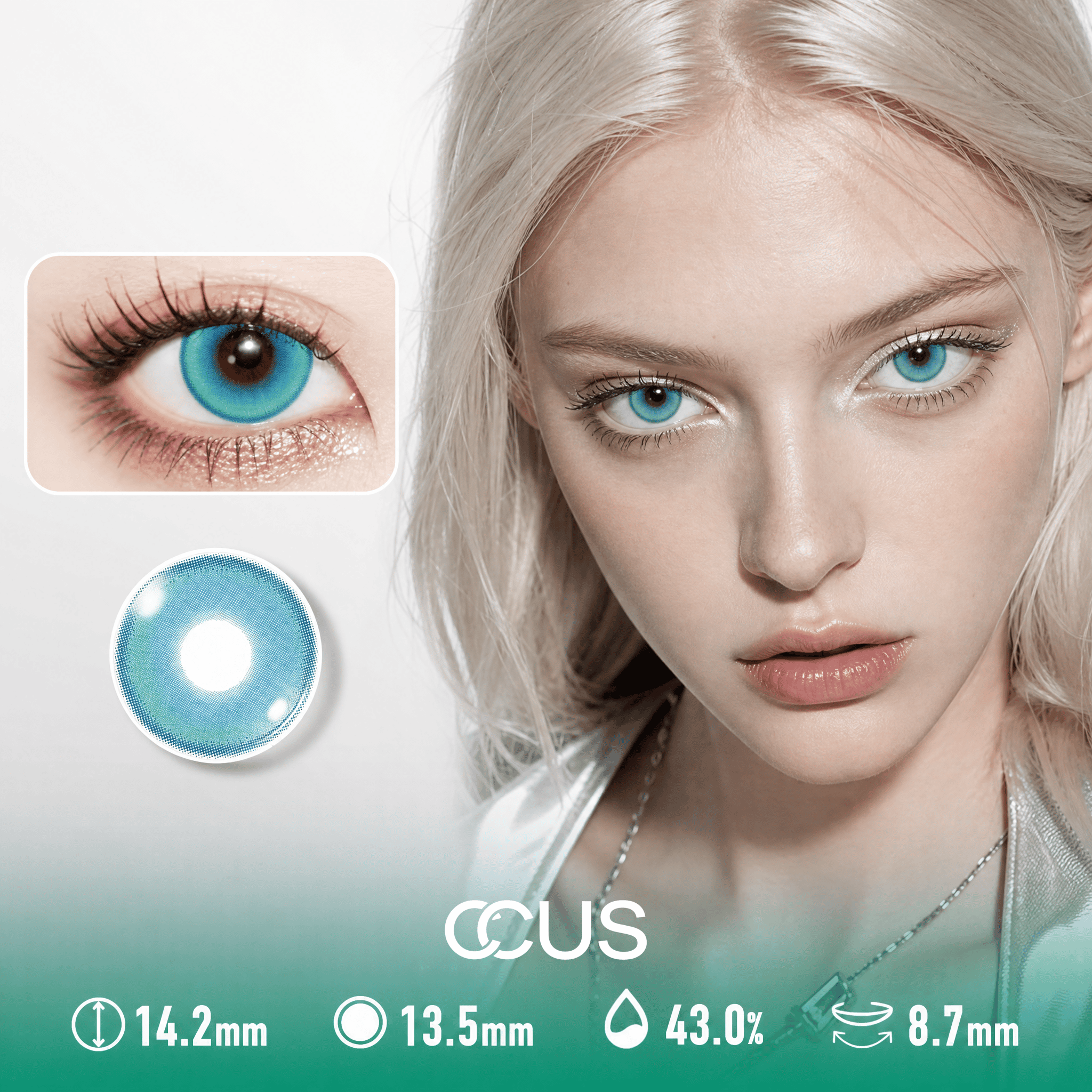 Cyan Reef Azure Blue Contact Lenses - image 1