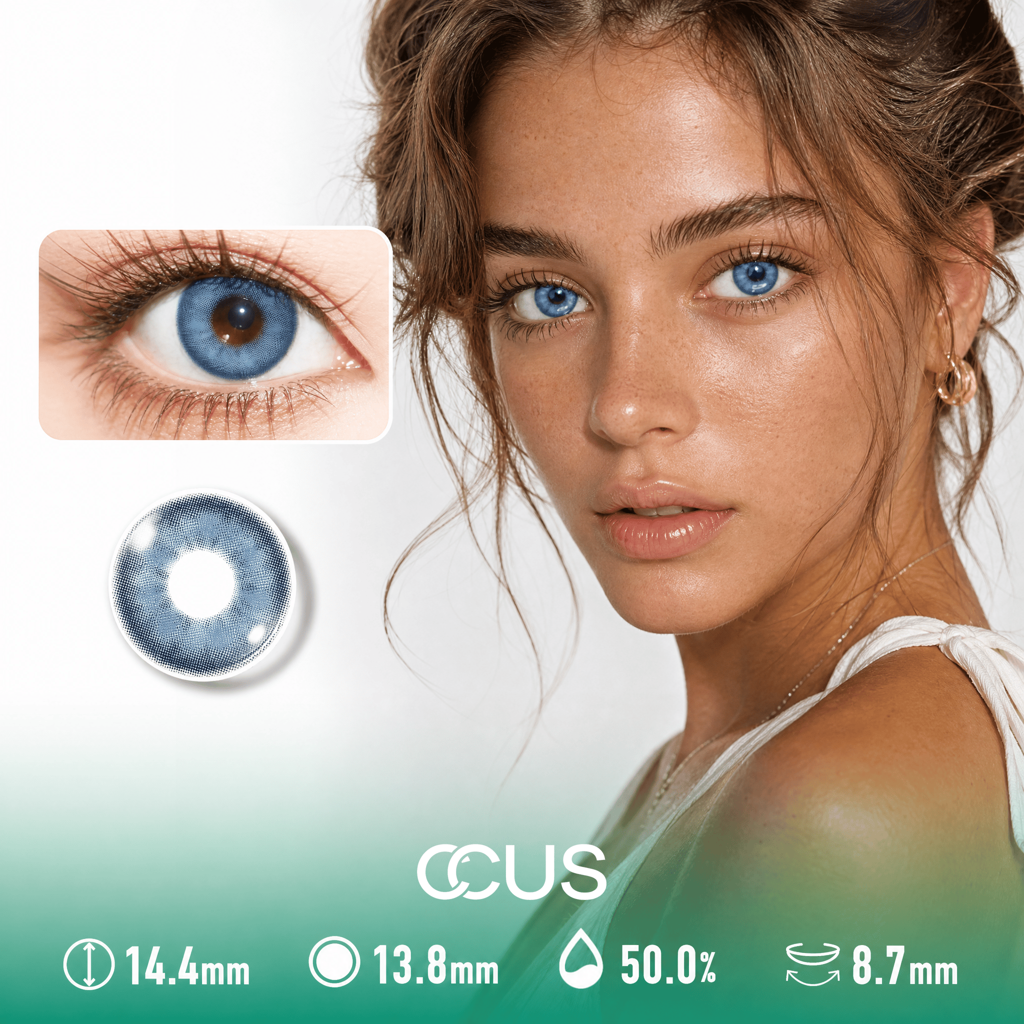 Denim Azure Blue Contact Lenses - image 1