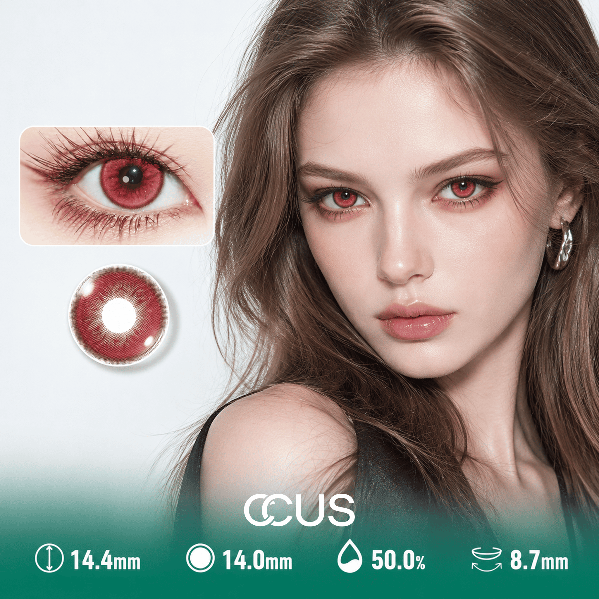 Venice Serene Cherry Red Contact Lenses - image 1