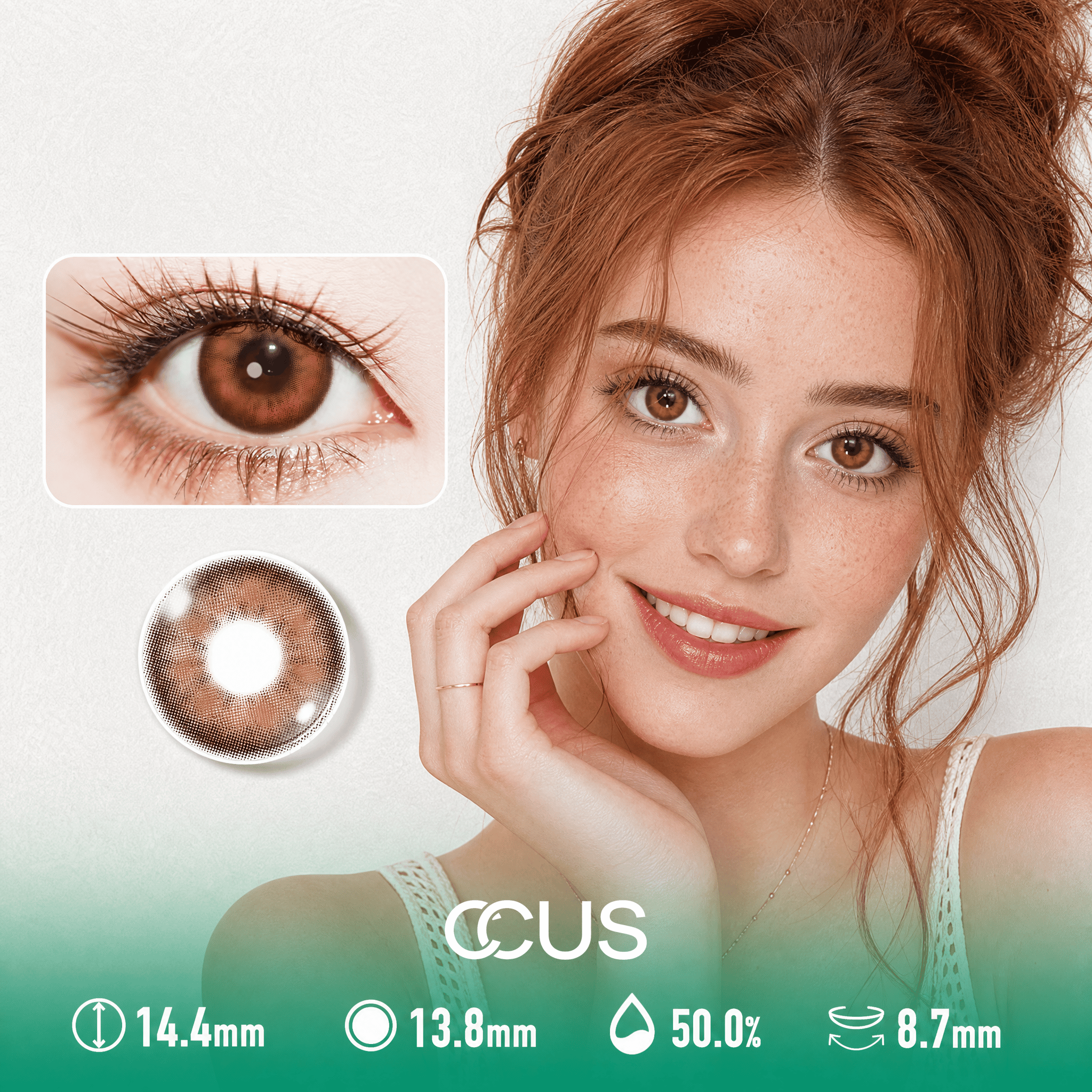 Caramel Dune Amber Brown Contact Lenses - image 1