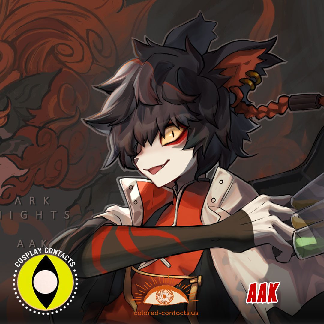 Arknights : Aak Cosplay Contact Lenses - image 1