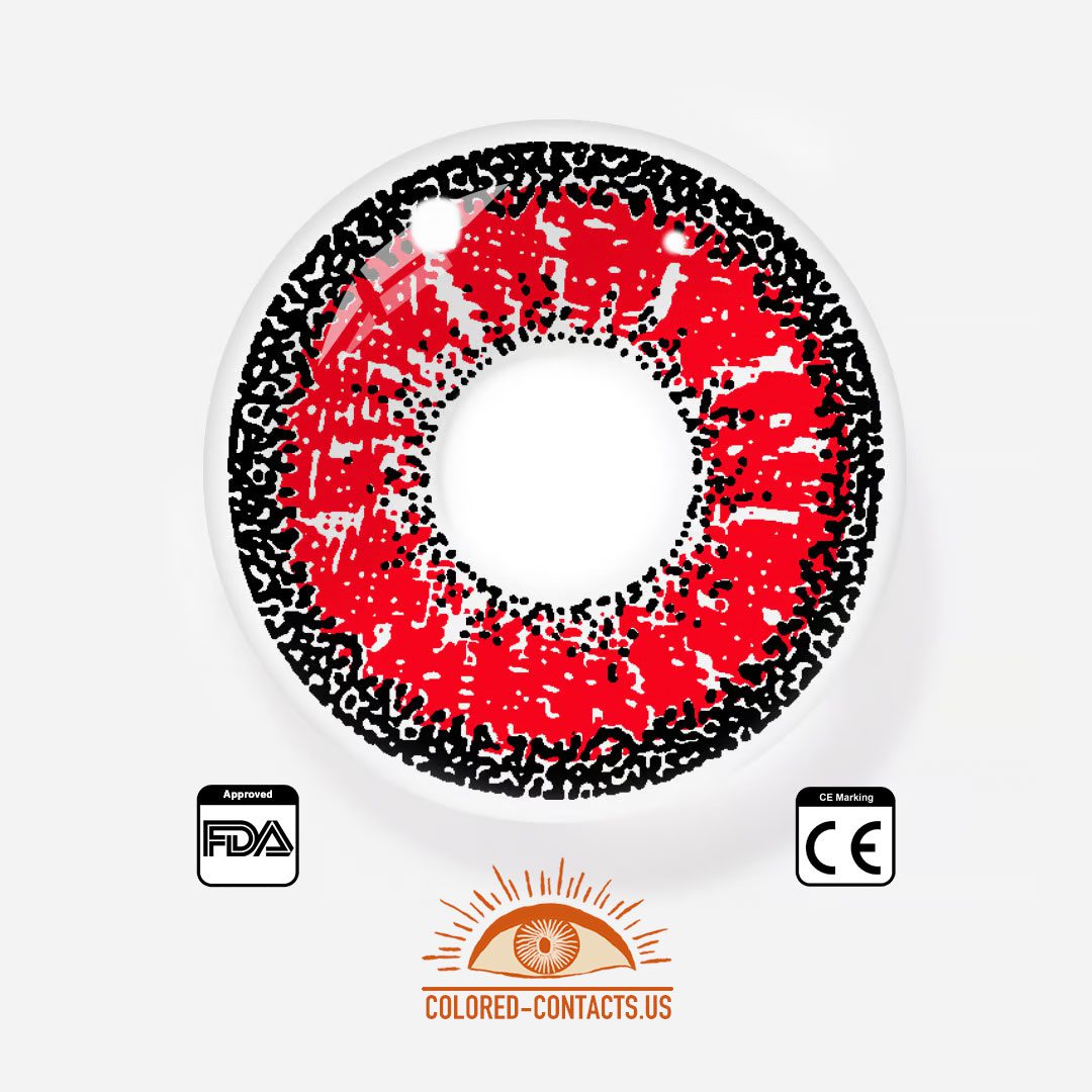 Ai Kotoba Anime Eye Red Colored Contacts - thumbnail 5