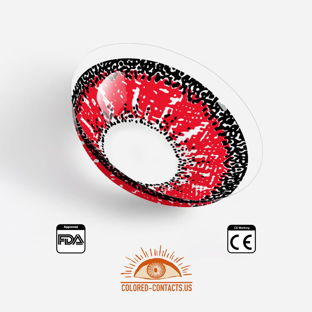 Ai Kotoba Anime Eye Red Colored Contacts - thumbnail 4