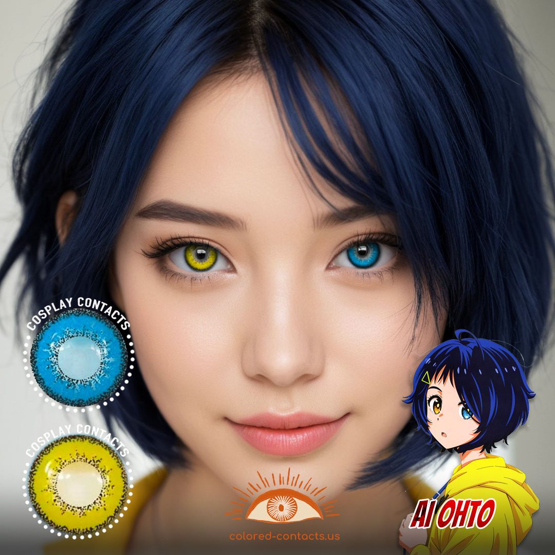 Wonder Egg Priority: Ai Ohto Cosplay Heterochromia Contact Lenses - image 1