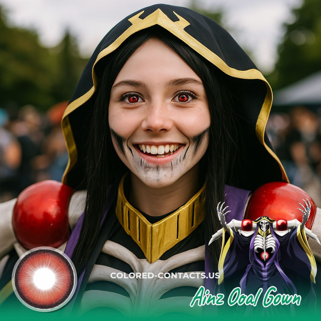 Ainz Ooal Gown Cosplay Contact Lenses - image 1