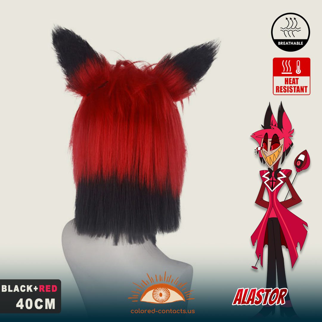 Hazbin Hotel: Alastor Cosplay Wig - thumbnail 3