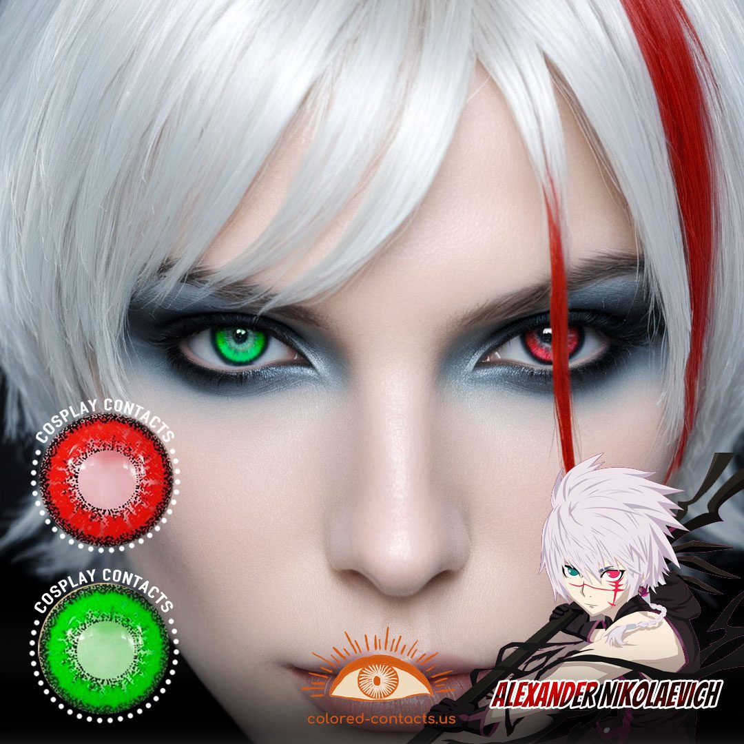 Alexander Nikolaevich Cosplay Heterochromia Contact Lenses - image 1