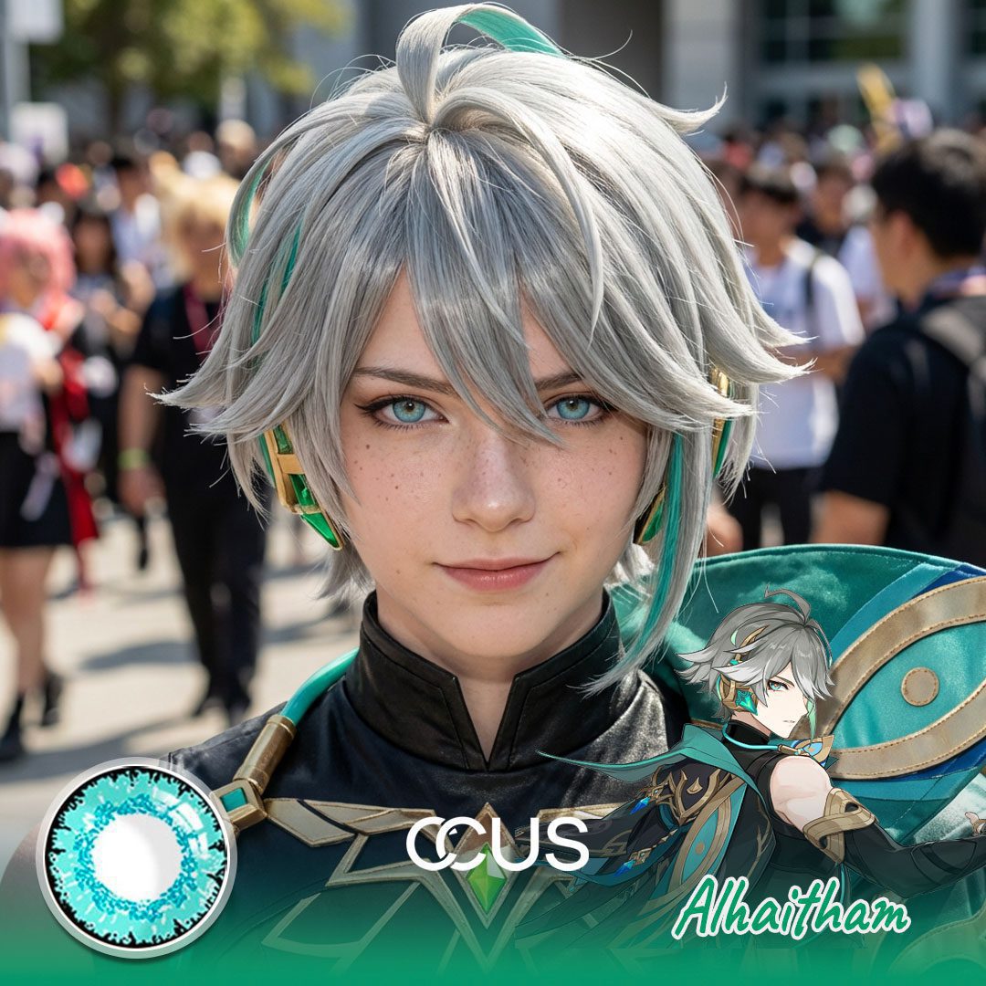 Genshin Impact Alhaitham Cosplay Contact Lenses - image 1