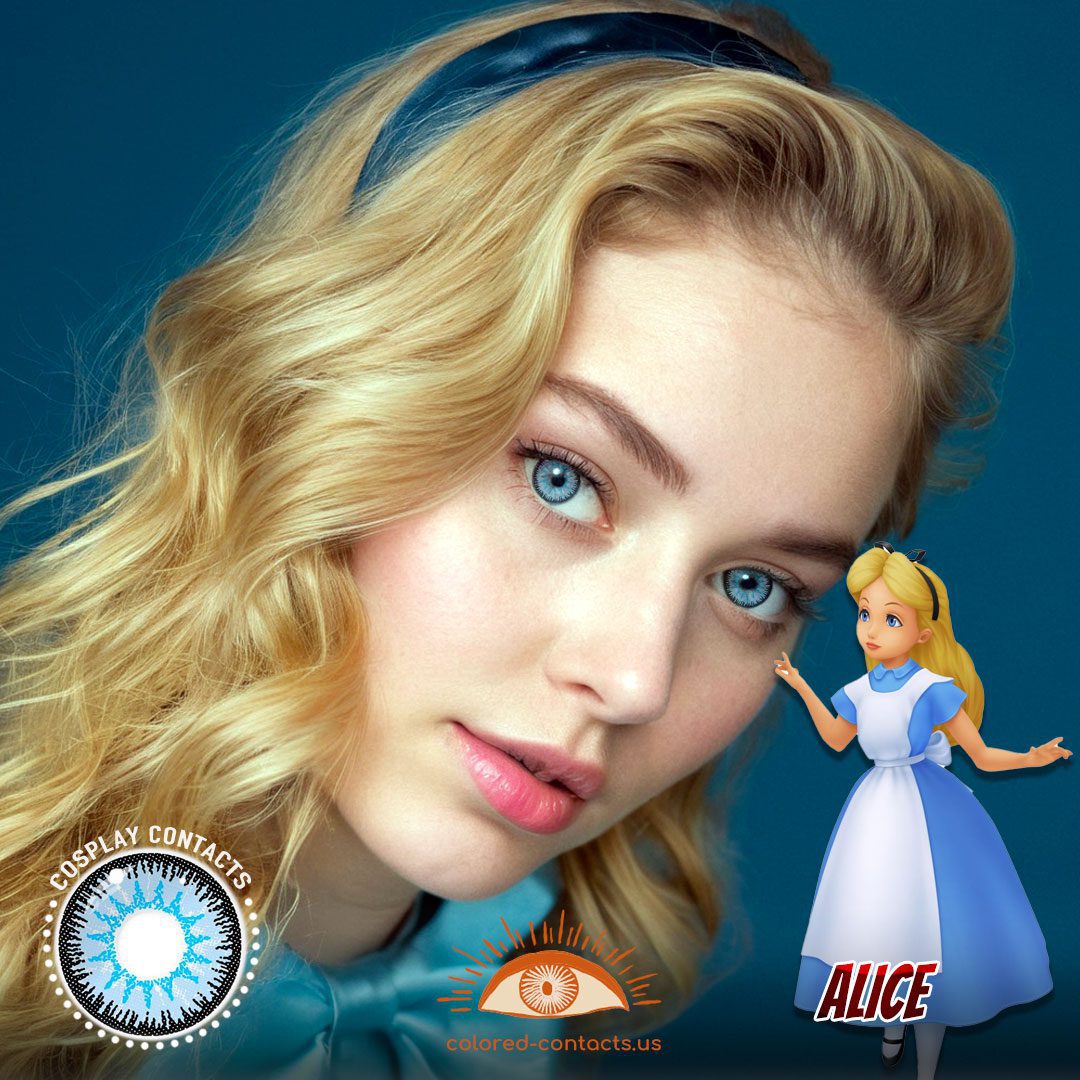 Alice in Wonderland: Alice Cosplay Blue Contact Lenses - image 1