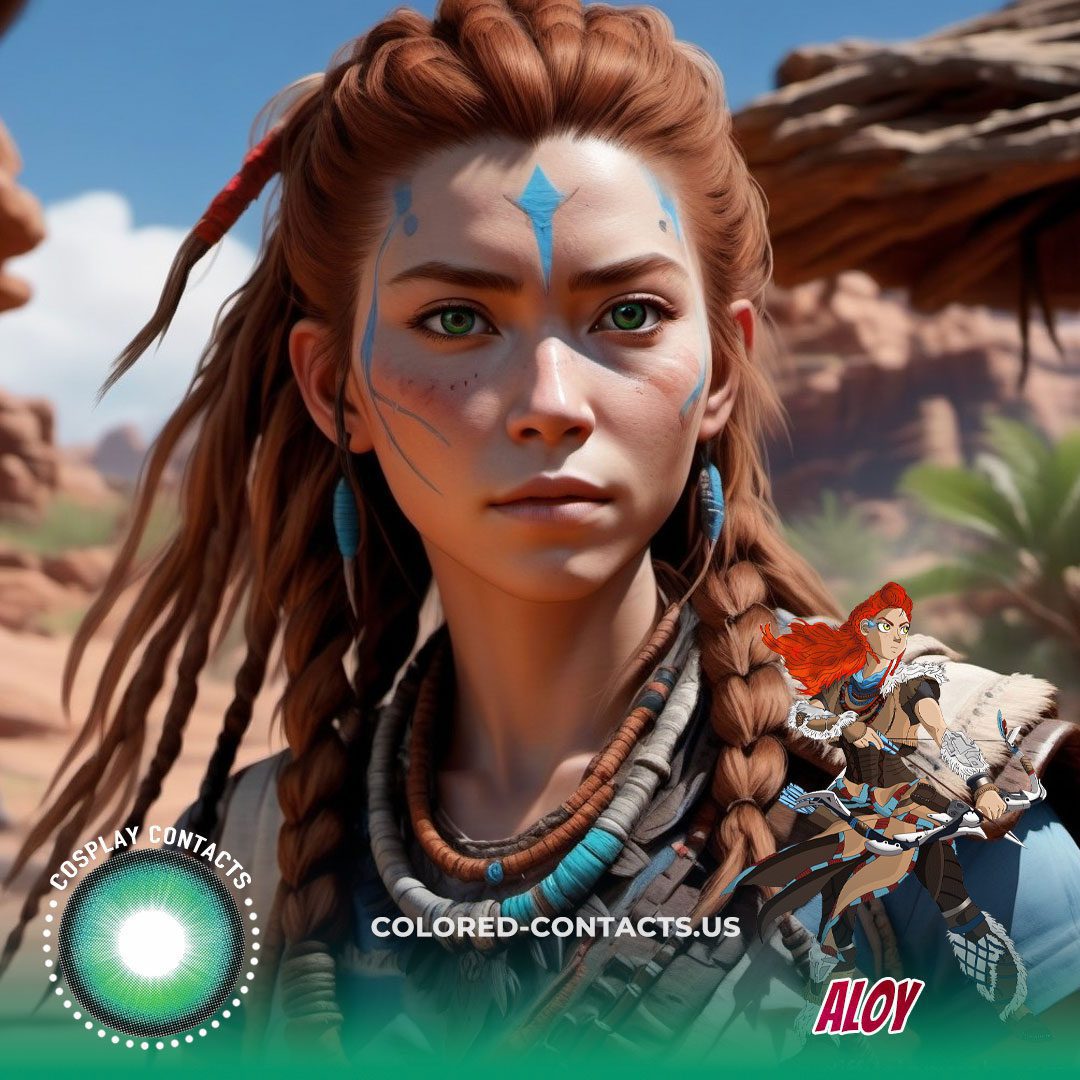 Horizon Forbidden West: Aloy Cosplay Contact Lenses - image 1