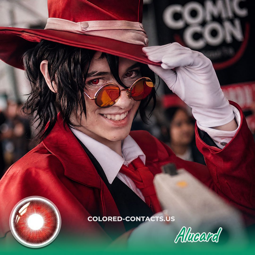 Hellsing: Alucard Cosplay Red Contact Lenses - image 1