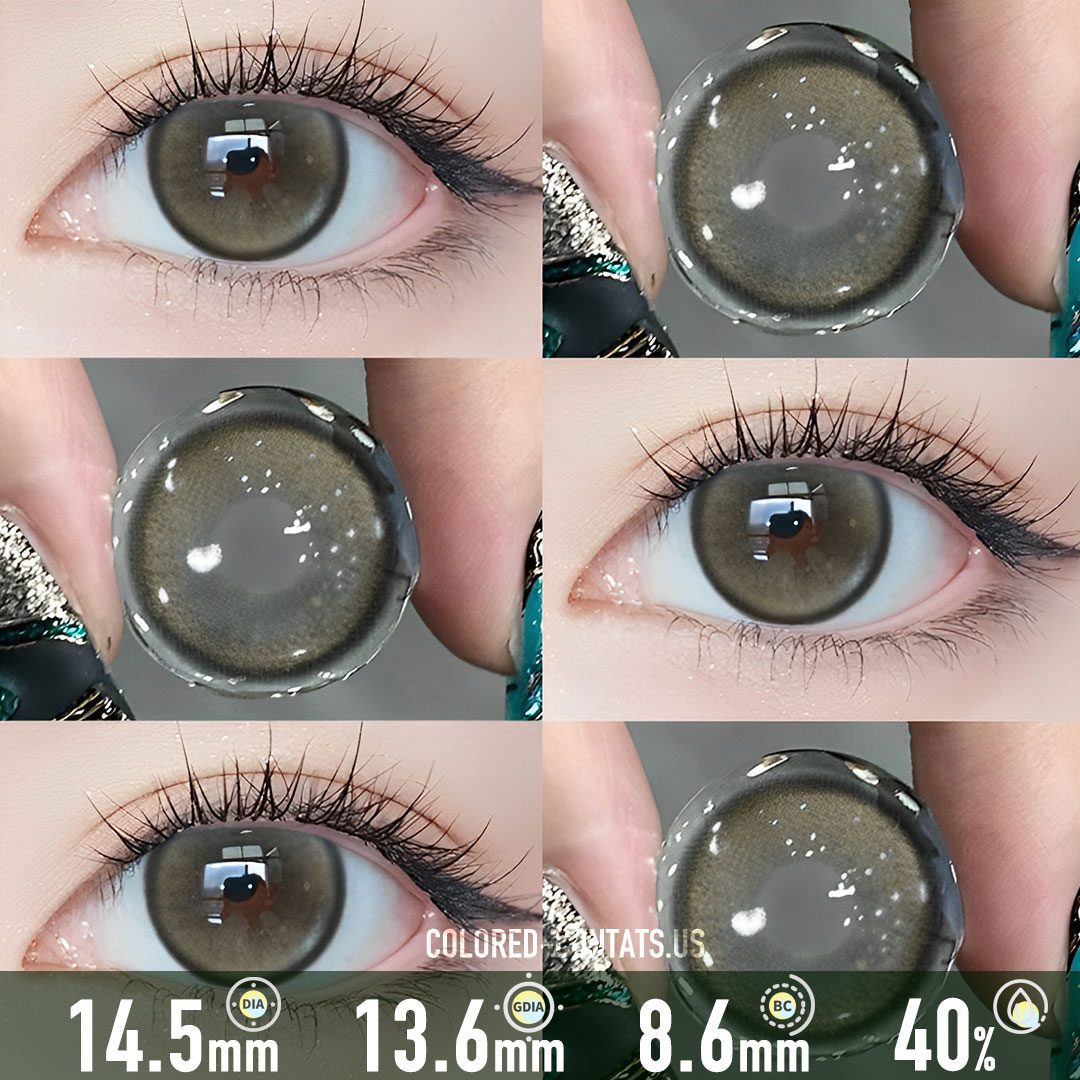 Amber Glow Brown Contact Lenses - image 1