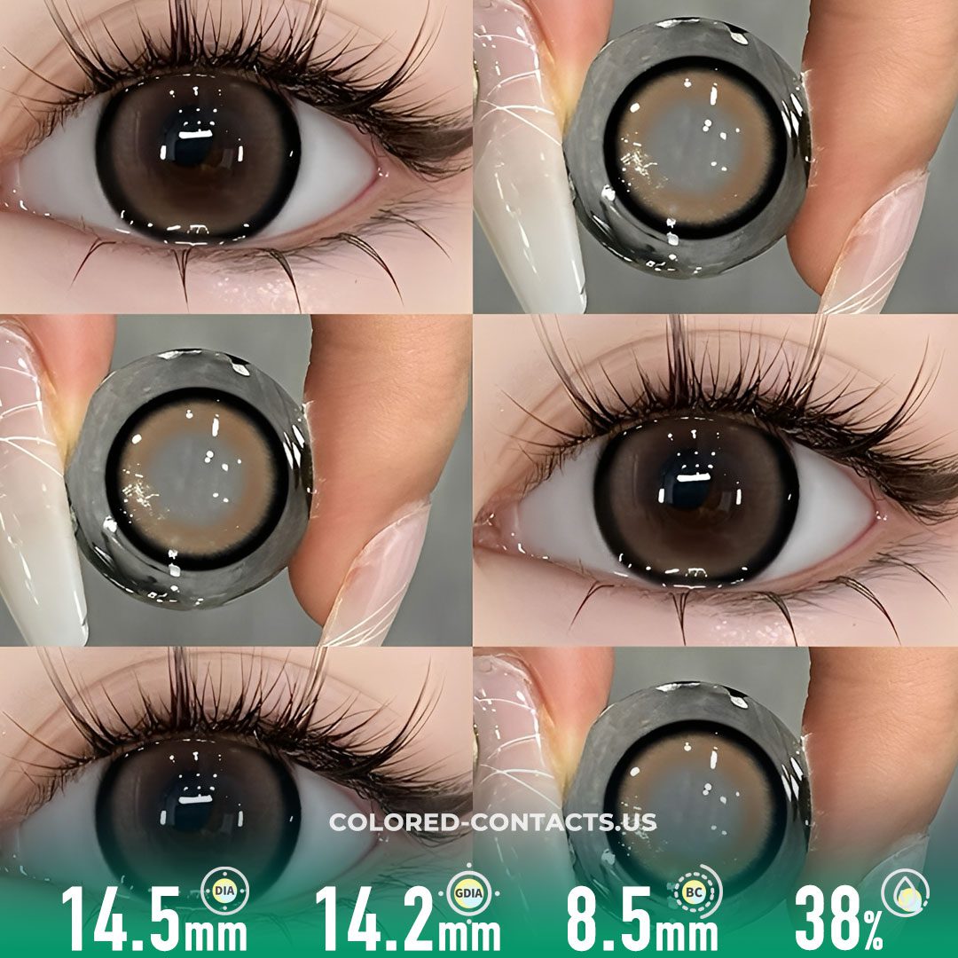 Amber Haze Brown Contact Lenses - image 1