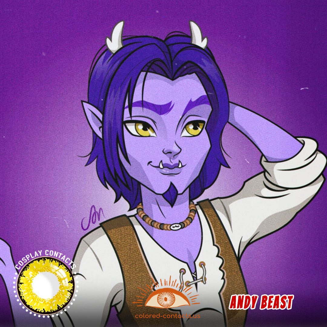 Monster High : Andy Beast Cosplay Contact Lenses - image 1