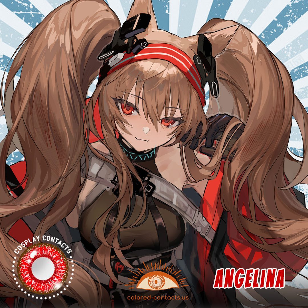 Arknights : Angelina Cosplay Contact Lenses - image 1