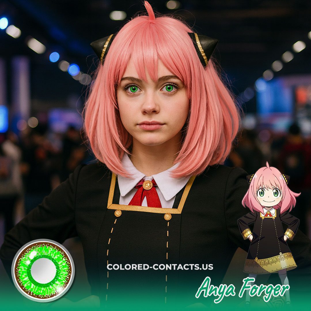 Anya Forger Cosplay Contact Lenses – Green - image 1