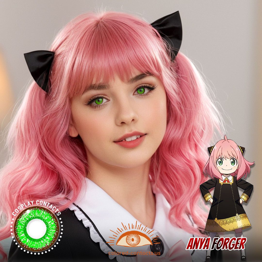 SPY x FAMILY: Anya Forger Cosplay Green Contact Lenses - image 1