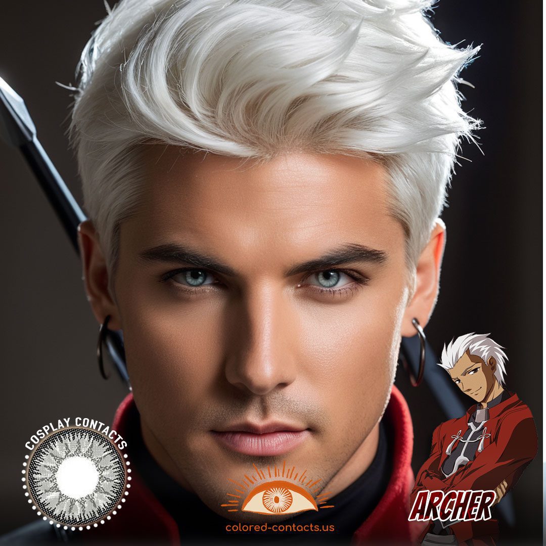 Fate/stay night: Archer Cosplay Grey Contact Lenses - image 1