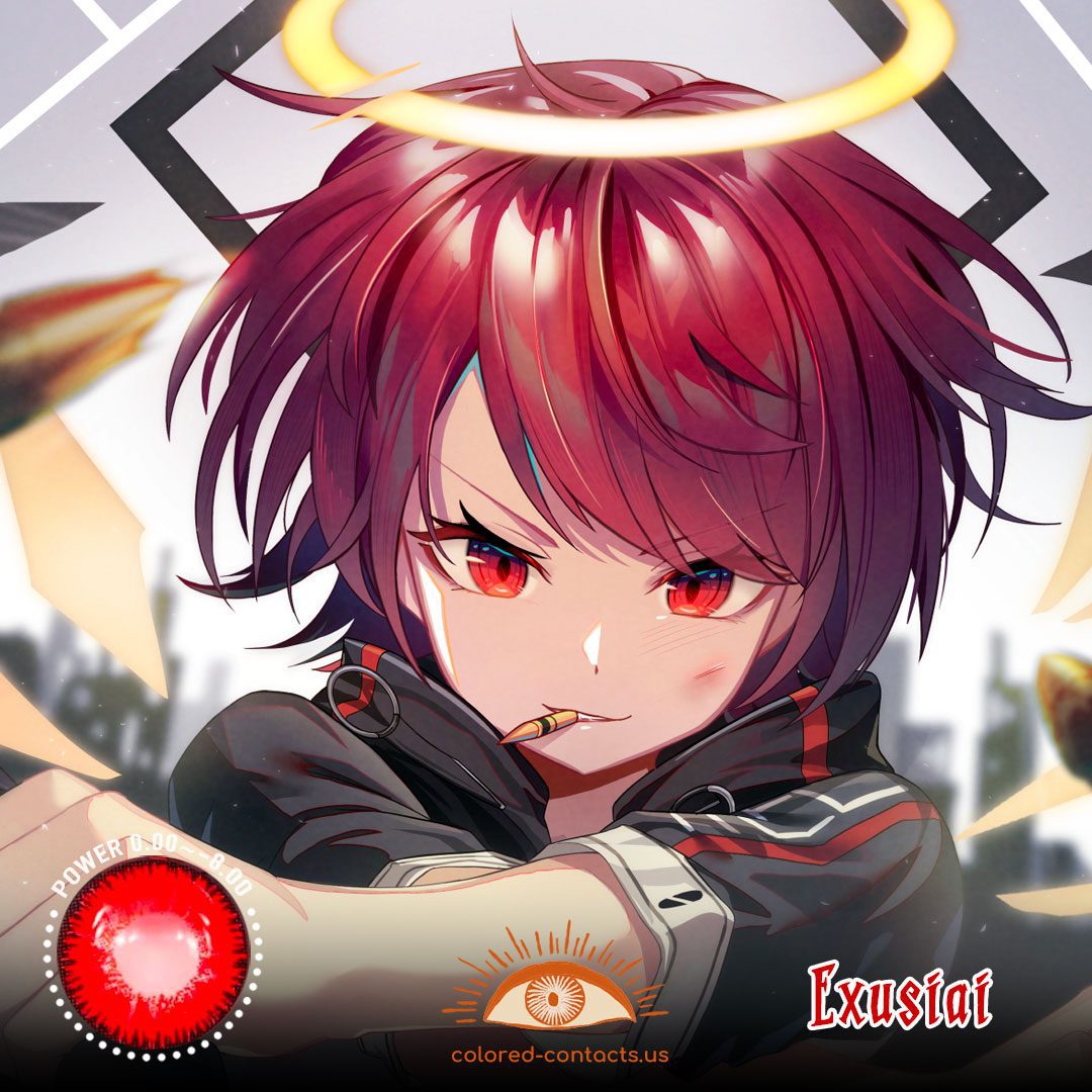 Arknights Exusiai Cosplay Contact Lenses - image 1