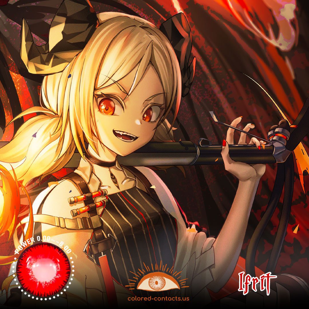 Arknights Ifrit Cosplay Contact Lenses - image 1