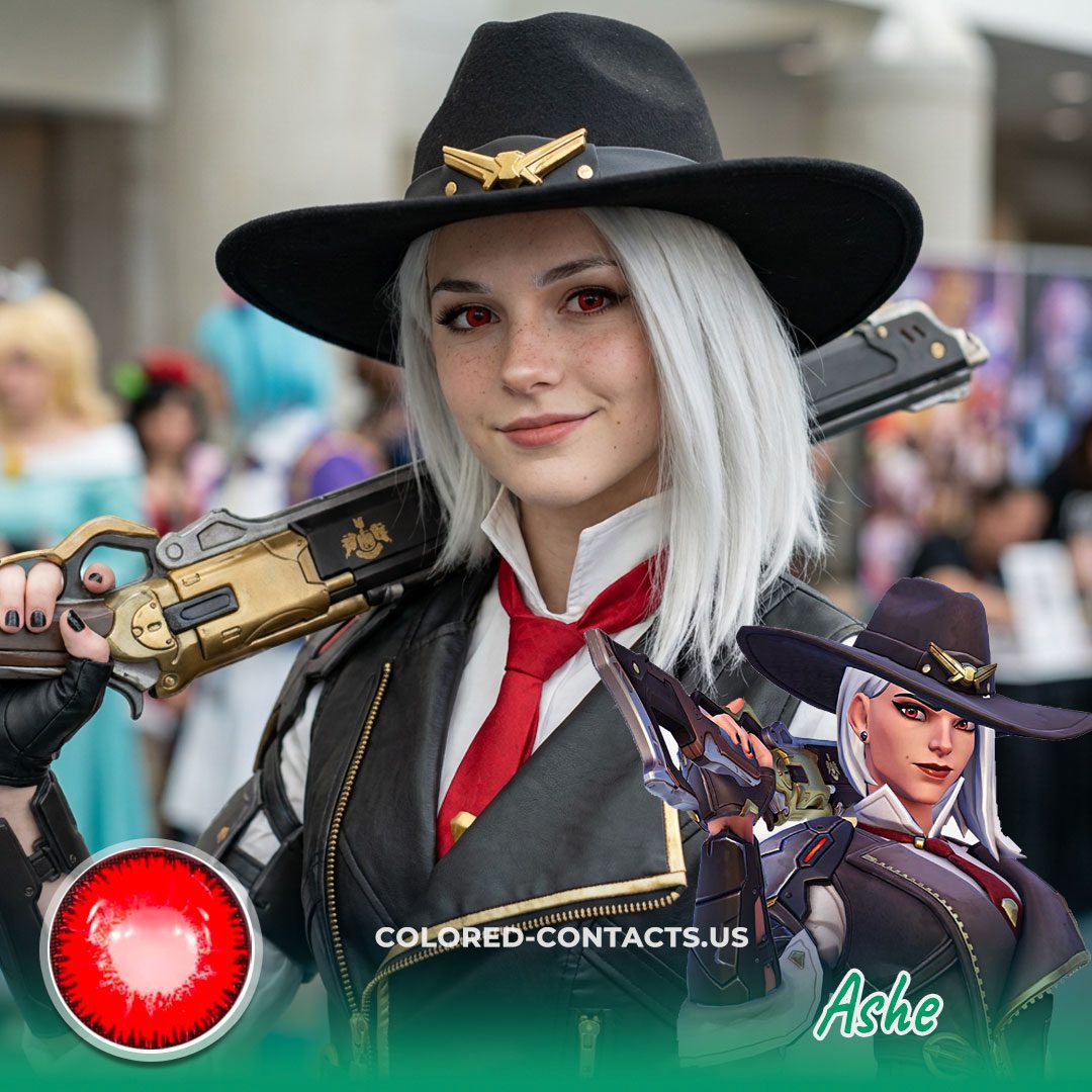 Overwatch Ashe Cosplay Contact Lenses - image 1