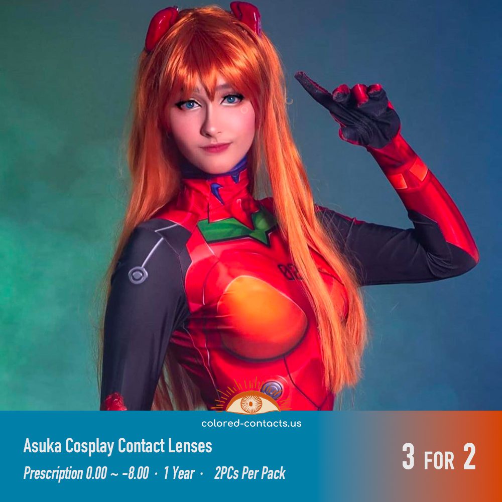 Asuka Cosplay Contact Lenses - thumbnail 3