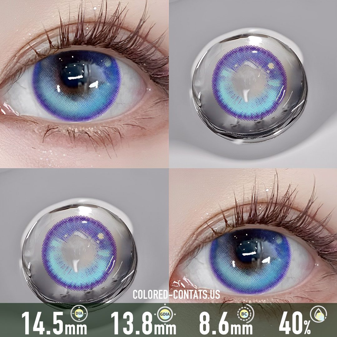 Aurora Dream Galaxy Blue Contact Lenses - image 1