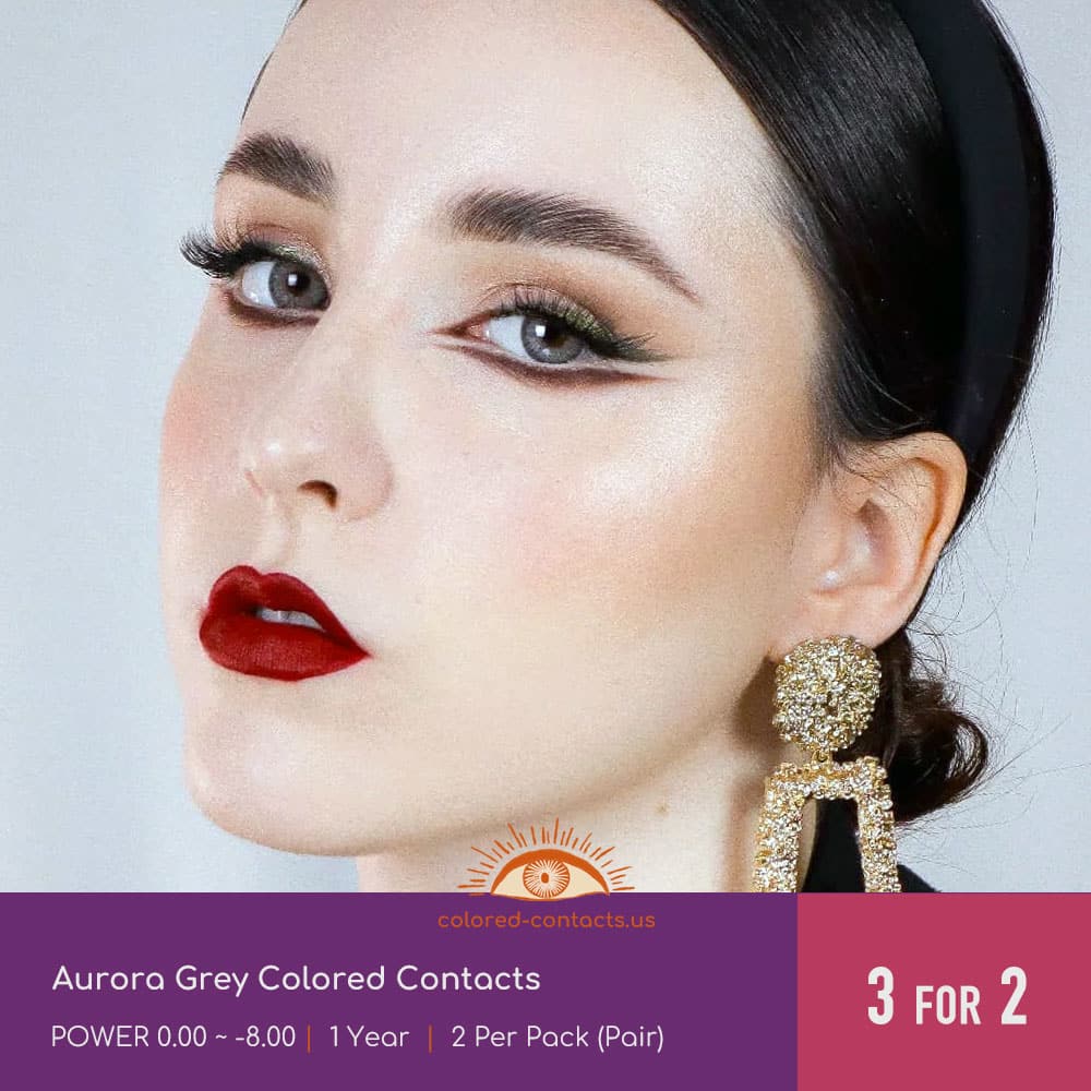 Aurora Grey Colored Contacts - thumbnail 2