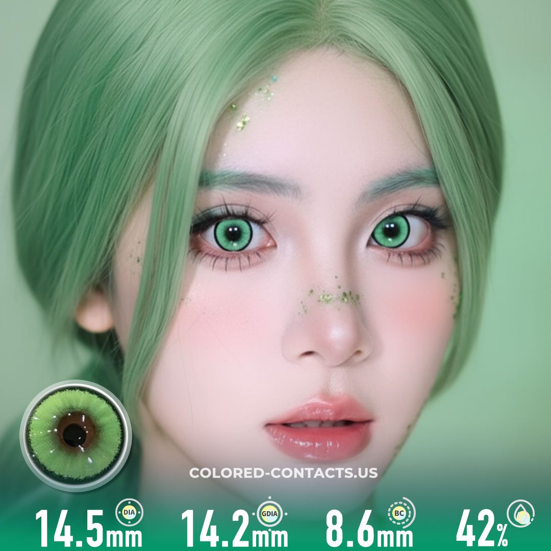 Aurora Meadow Green Contacts | 4-Lens Pack - image 1