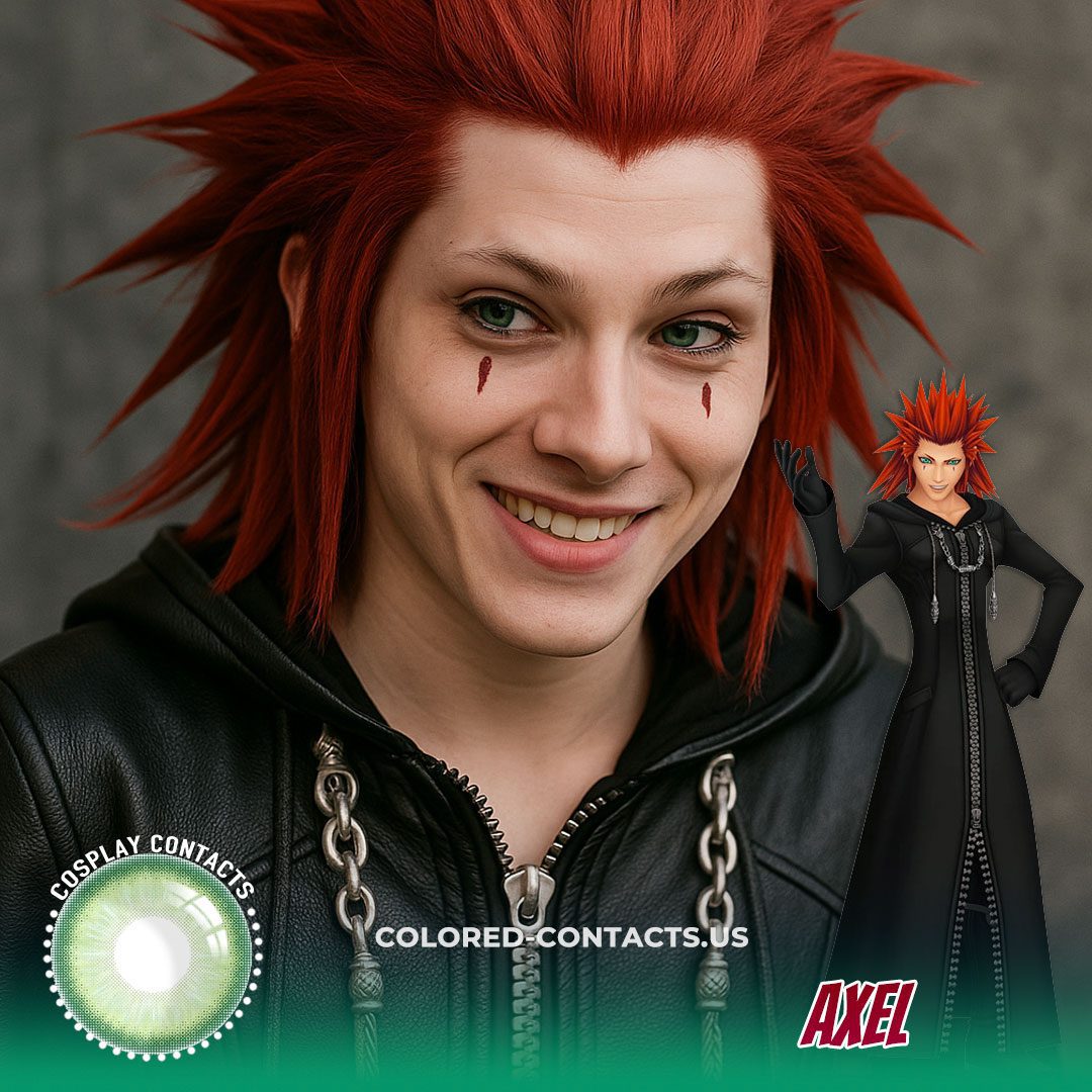 Kingdom Hearts: Axel Cosplay Contact Lenses - image 1