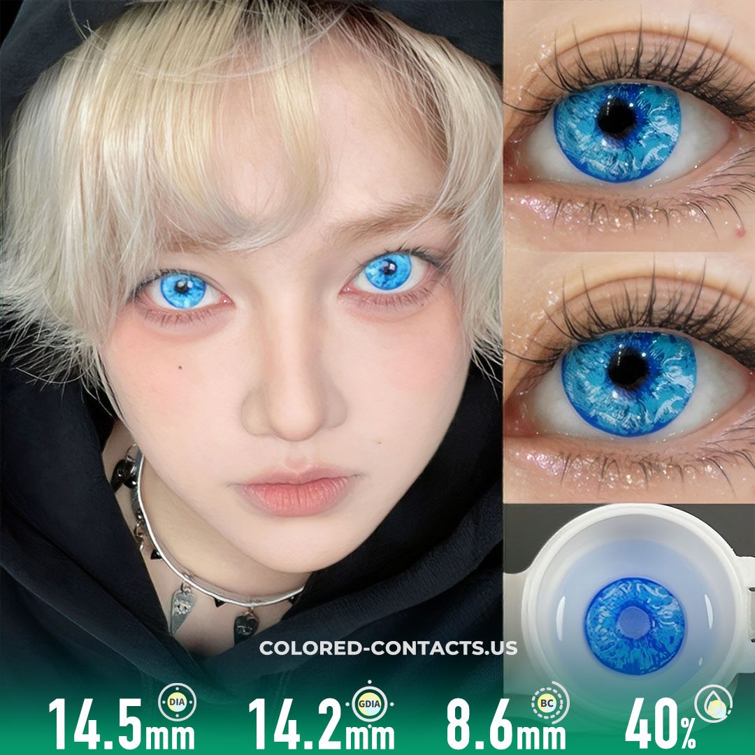 Azure Vortex Cosplay Contact Lenses - thumbnail 2