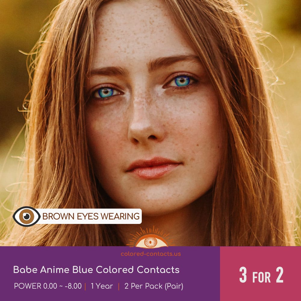 Babe Anime Blue Colored Contacts - thumbnail 4