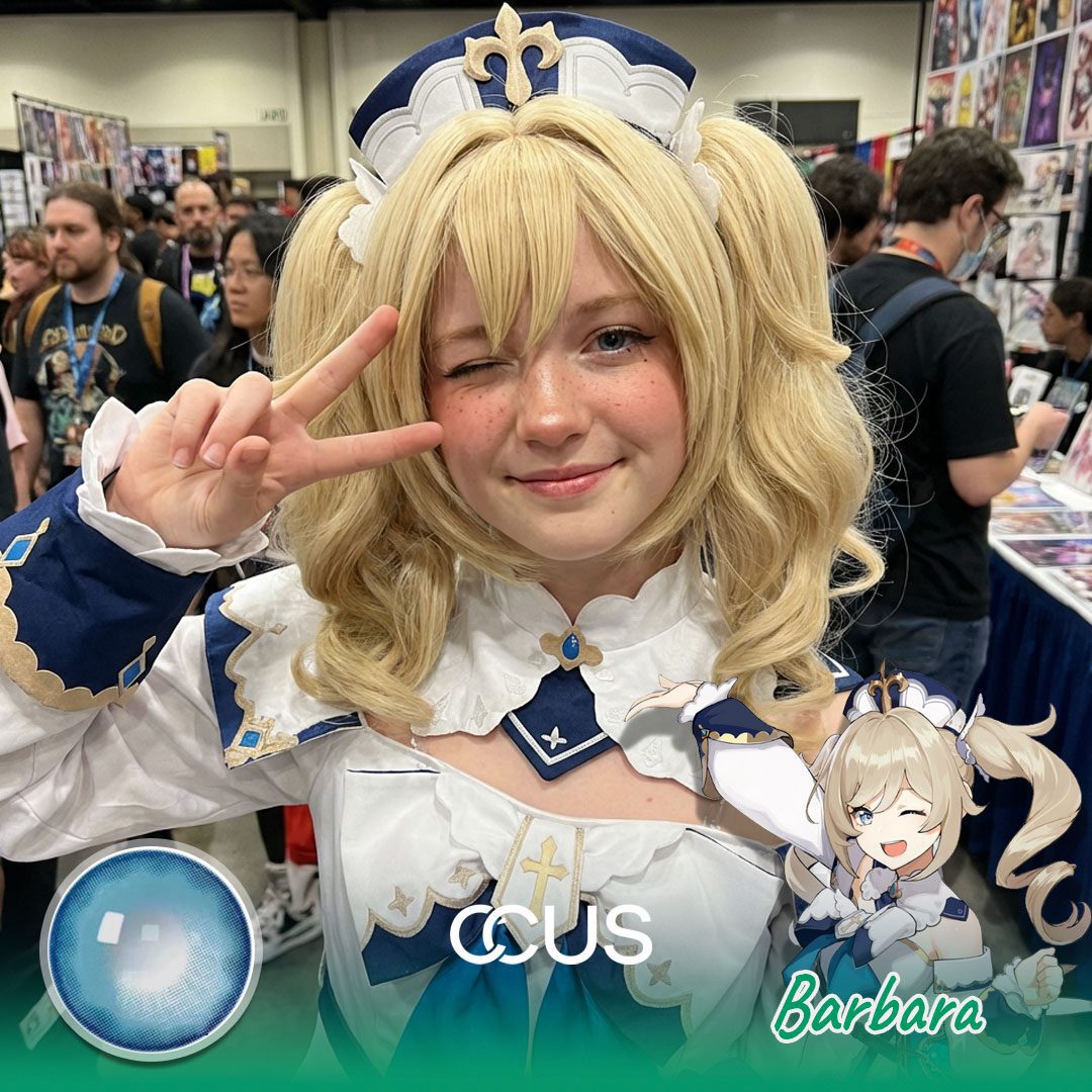 Genshin Impact Barbara Cosplay Contact Lenses - image 1