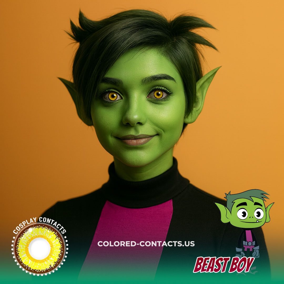 Beast Boy Cosplay Contact Lenses - image 1