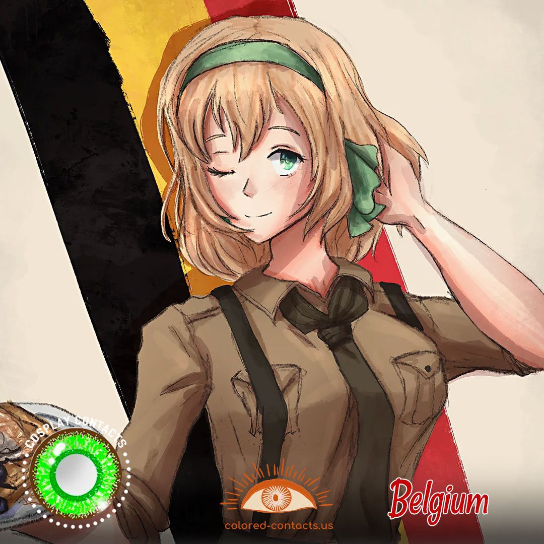 Hetalia: Axis Powers - Belgium Cosplay Contact Lenses - image 1