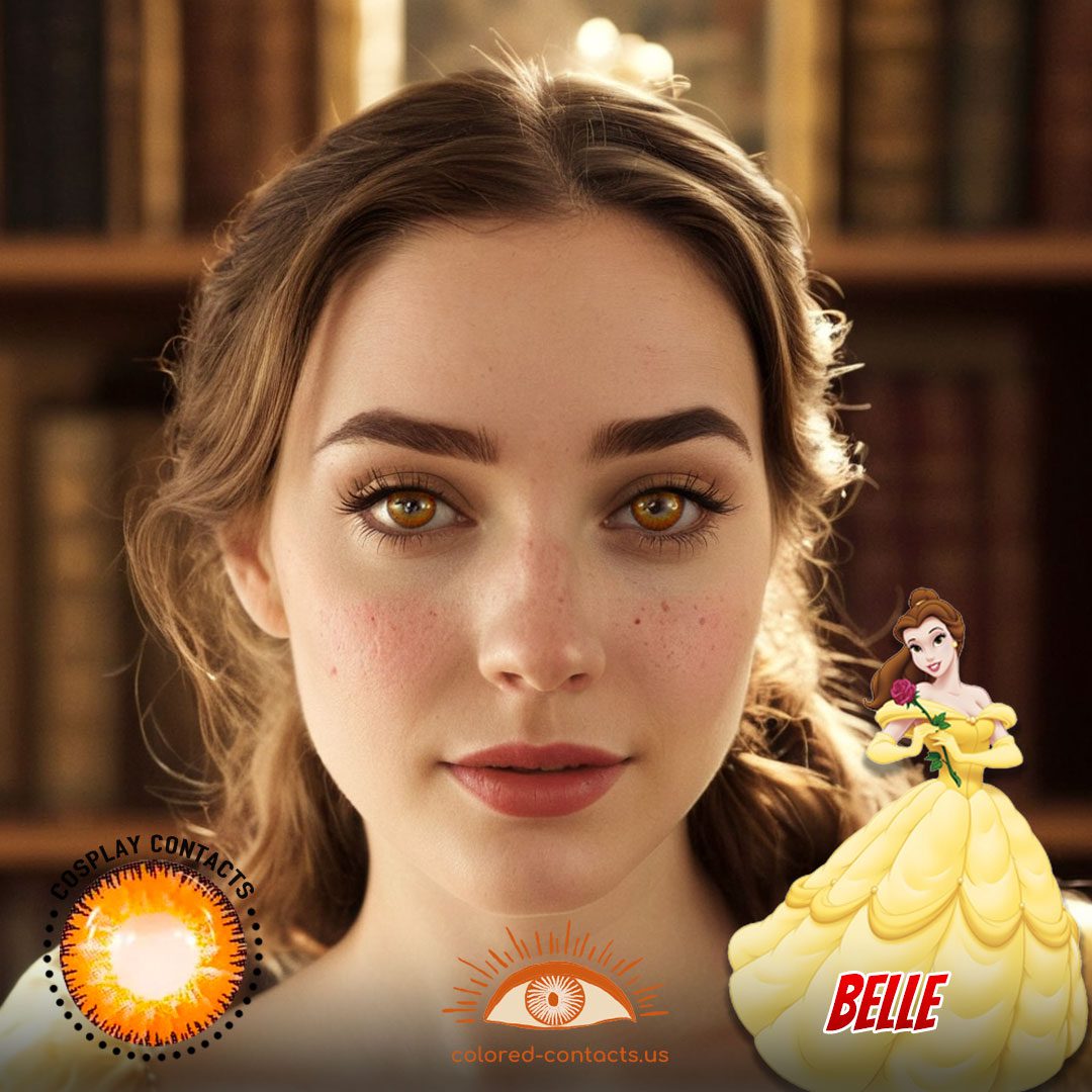Beauty and the Beast: Belle Cosplay Brown Contact Lenses - image 1
