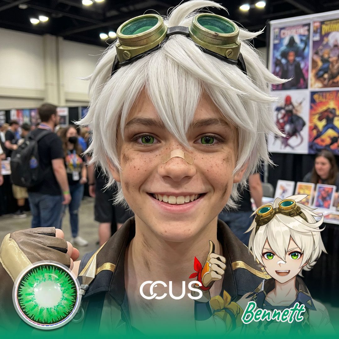 Genshin Impact Bennett Cosplay Contact Lenses - image 1