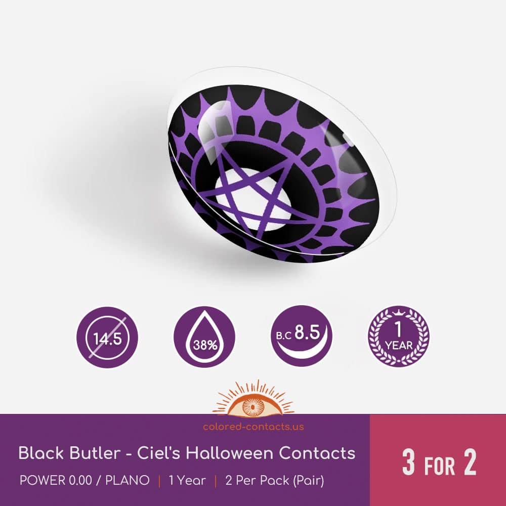Black Butler - Ciel's Cosplay Contacts - thumbnail 4