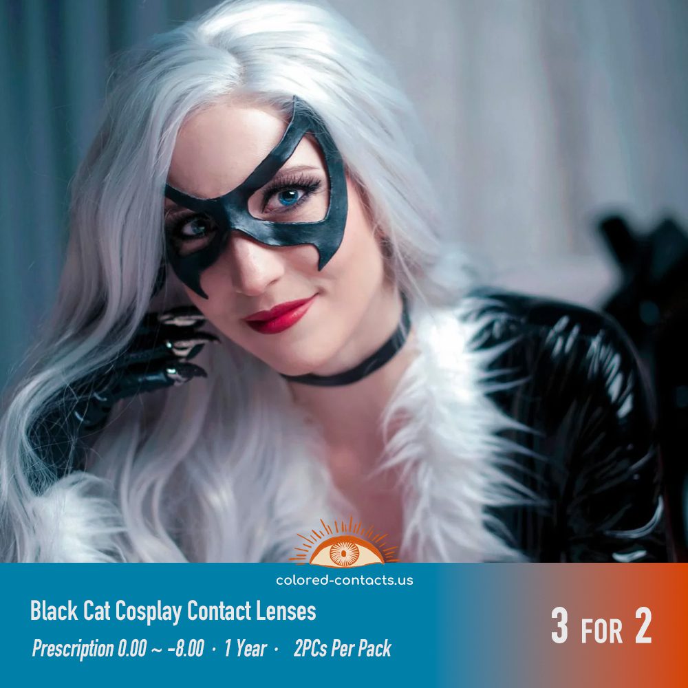 Black Cat Cosplay Contact Lenses - thumbnail 3
