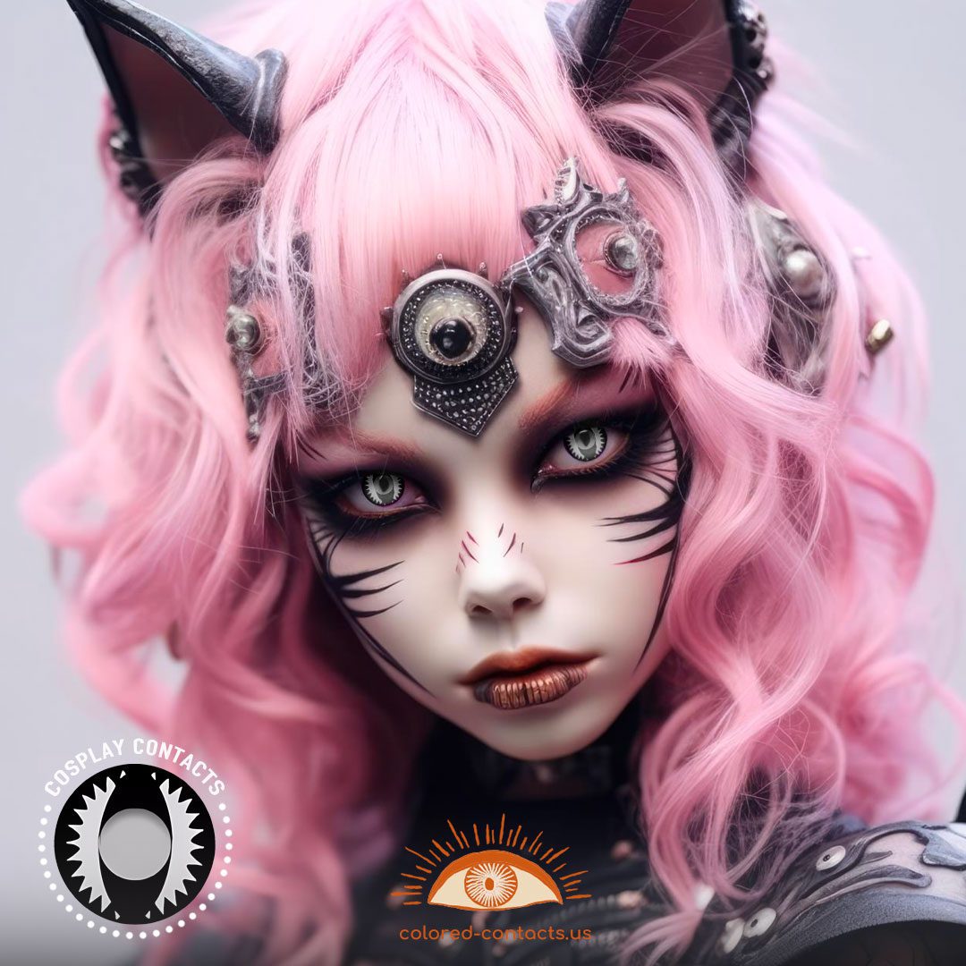 Black Cat Eye Contacts - image 1