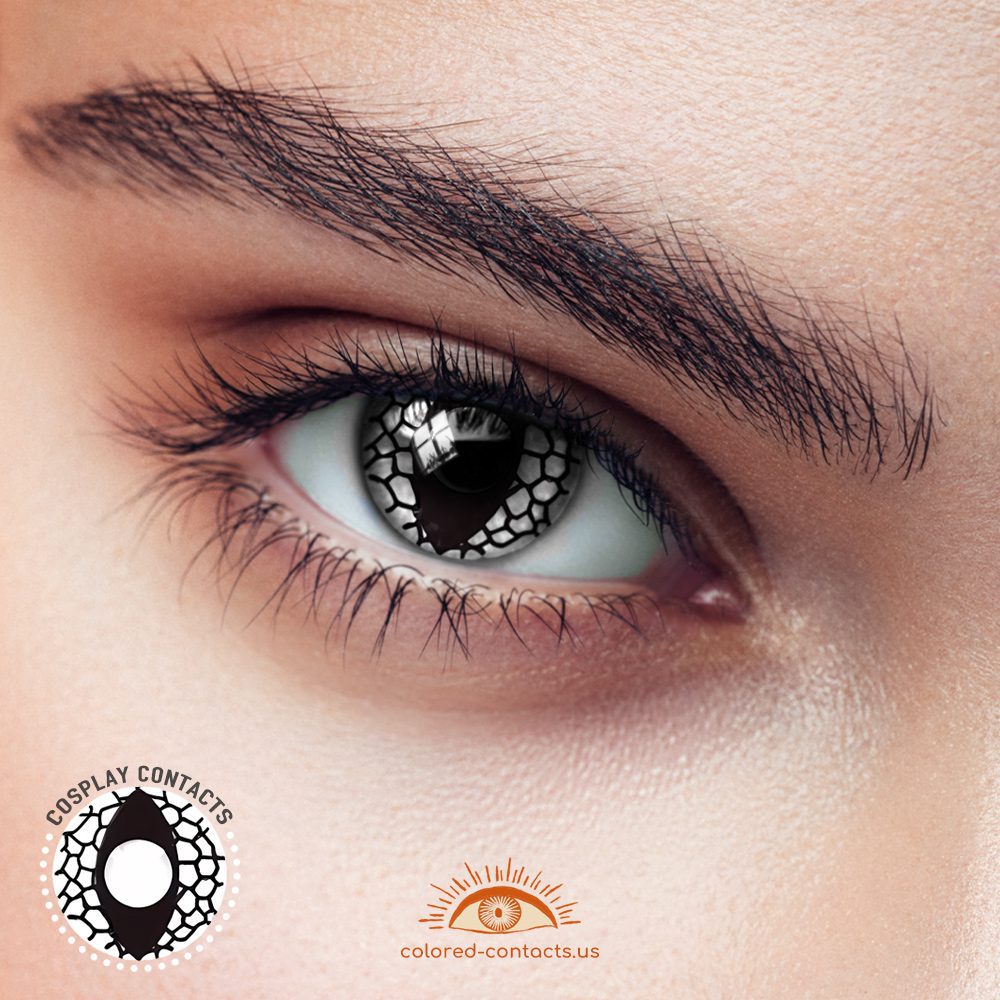 Black Mesh Cat Eye Contacts - thumbnail 2